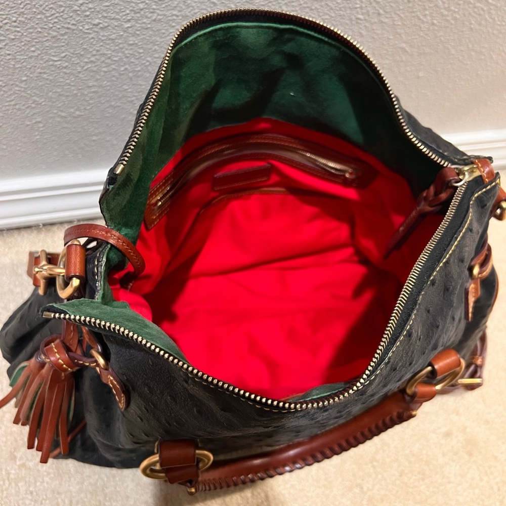 Dooney & Bourke Black and Brown Shoulder Bag - Picture 4 of 4
